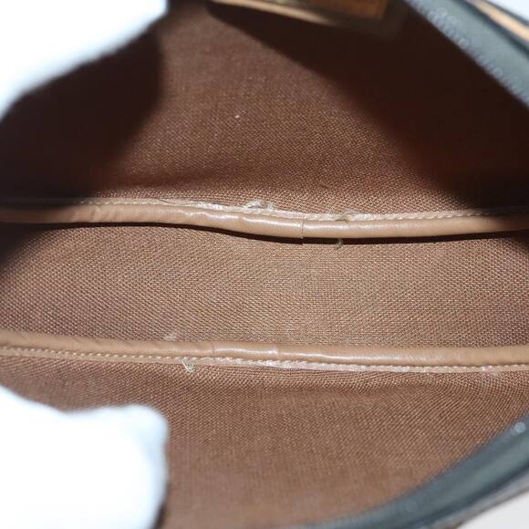 DIOR Honeycomb Canvas Shoulder Bag Black Brown Silver - Picture 12 of 16